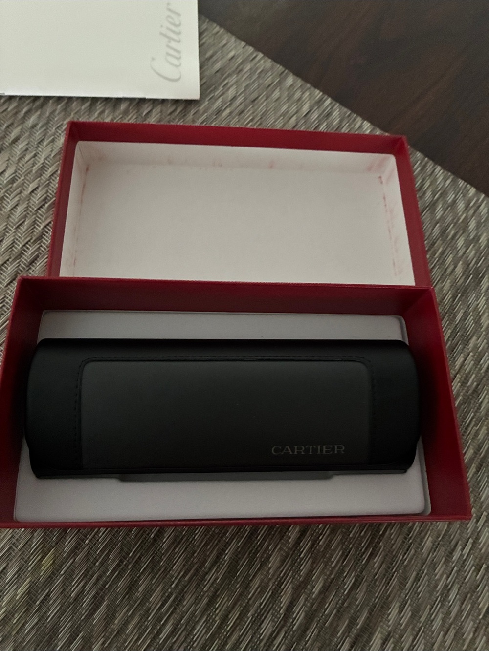 Cartier Red Box with Gold Script Logo - Picture 2 of 5